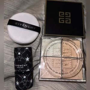 Givenchy matte loose setting powder satin blanc set with retractable brush